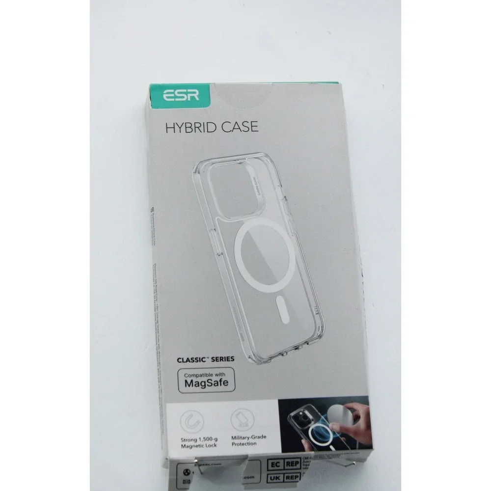 ESR Classic Hybrid Case HaloLock MagSafe for iPhone 15 Clear Shockproof Cover